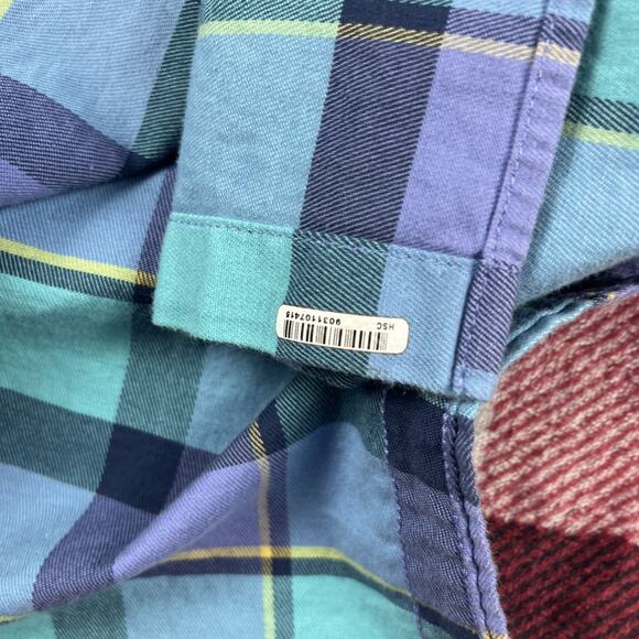 Chubbies Shirt Mens M Blue Flannel Plaid Button Down Long Sleeve - Picture 8 of 10